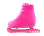 2Pcs/Set Elastic Velvet Ice Skating Shoes Boots Guard Dustproof Protective Cover Pink