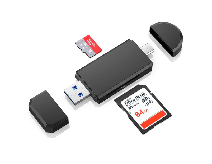 Sd Card Reader,Usb C And Usb A To Micro Sd Tf Camera Card Adapter ,Usb 3.0 Adapter Compatible With Samsung, Huawei,Macbook And Pc Laptop