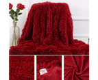 80x120cm Soft Fluffy Shaggy Warm Bed Sofa Bedspread Bedding Sheet Throw Blanket Coffee