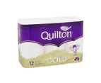 60X Quilton Gold Toilet Paper Tissue Rolls 4-Ply 140 Sheets Soft Roll White