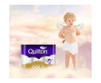 60X Quilton Gold Toilet Paper Tissue Rolls 4-Ply 140 Sheets Soft Roll White