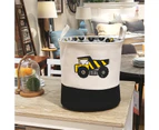 Storage Basket Thickened Large Capacity Canvas Cartoon Car Print Toys Laundry Hamper for Bedroom  B