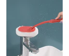 Bathtub Scrub Brush Rich Foam Strong Decontamination Sponge Avoiding Scratches Kitchen Cleaning Sponges for Bar-Carmine