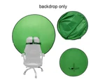 Portable Webcam Background Green Screen Chair for Video Conferencing Chats, Zoom, Skype, Backdrop Video Calls
