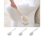Long Handle Sponge Cleaning Brush Ceramic Tile Bathroom Kitchen Descaling Tool-White