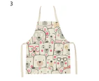Kitchen Apron Fine Workmanship Waterproof Flax Assorted Chef Crafting Cooking Long Bib Home Supplies-3