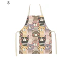 Kitchen Apron Fine Workmanship Waterproof Flax Assorted Chef Crafting Cooking Long Bib Home Supplies-8