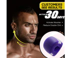 -Jaw BallFacial ExerciserJaw ExerciserJawline Exerciser Fitness Ball Use for Chin/Neck/Face - Define Your JawlineSlim and Tone Your Face-black+purple
