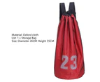 Backpack Bag Mesh Surface Wear-resistant Large CapacityStrap Exquisite Sewing Thread Reusable No. 23 Print Basketball Backpack for Sport Red