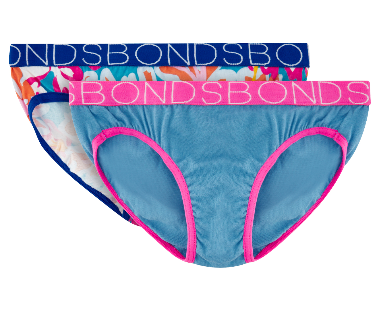 Bonds Girls' Bikini Briefs 4-Pack - Chill Out