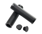 1 Set Bike Handle Cover Soft Touch Comfortable to Use Faux Leather Replaceable Handlebar Grip Cycling Accessories - Black