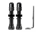 40MM High Hardness Bike Valve Core CNC Process Prevent Air Leakage Components Bike Vacuum Valve Core for Cycling - Black