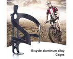 Bicycle Bottle Holder Anti-crack Shock-absorption Anti-slip Bike Water Bottle Holder Mount for Racing - Black