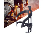 Bicycle Bottle Holder Anti-crack Shock-absorption Anti-slip Bike Water Bottle Holder Mount for Racing - Black