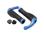1Pair Handlebar Cover Dust-proof Wear-Resistant Rubber Bicycle Handle Bar Protective Cushion for Refit - Blue