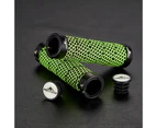 1 Pair Novel Design Handlebar Cover Double Lock Wear-resistant Ergonomic Design Buffer Handle Grip Cover for Mountain Bike - Green