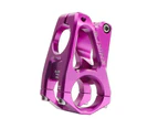 Durable Handlebar Stem 8 Degree Corrosion-resistant Aluminum Alloy Practical Hollow Stem for Bicycle - Purple