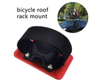 1 Set Quick Release Bike Roof Rack Easy Operation Long Service Life Professional Car Roof-Top Rack for Mountain Bike - Red