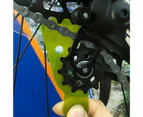 Ergonomic Anti-slid Bicycle Derailleur Tool Reliable Effective ABS Chaingap Adjustment Gauge for MTB - Green