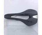 Hollow Bicycle Seat Breathable Good Toughness Letter Design Bike Cushion for Mountain Bike - Black