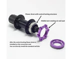 Boost Hub Adapter Anti-corrosion Fits Well Bike Parts Front Bicycle Boost Hub Conversion Adapter for Repair - Purple