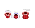 5Pcs/Set Bicycle Cranket Screw Anti-oxidation Fade-less Aluminum Alloy Fixing Plate Chainring Bolt Bike Accessories - Red