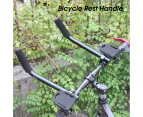2Pcs Helpful Bike Handlebar High Strength Wear-resistant Components Durable Bicycle Handlebar for Cycling - Black