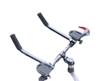 2Pcs Helpful Bike Handlebar High Strength Wear-resistant Components Durable Bicycle Handlebar for Cycling - Black