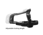 1Pair Bike Pedal Adapters Anti Slip Wear Resistance Accessory Bicycle Pedals Toe Clips Cage for Bicycle - Black
