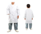 Kids White Lab Coat Doctors Scientist Children Fancy Dress Costume Girls Boys