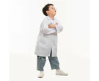 Kids White Lab Coat Doctors Scientist Children Fancy Dress Costume Girls Boys