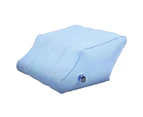 Portable Knee Cushion Lightweight Inflatable Pain Relief Shaping Leg Pillow Pad Light Blue
