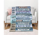 Flannel Soft Letter Printed Home Decor Office Sofa Blanket Cover Christmas Gift 1