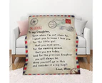 Flannel Soft Letter Printed Home Decor Office Sofa Blanket Cover Christmas Gift 4