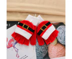 Elk Pattern Convertible Flip Top Women Gloves Winter Half Finger Thickened Warm Christmas Gloves - 5