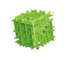 Kids 3D Maze Cube Labyrinth Rolling Twist Toy Intellectual Challenge Puzzle Game - Pink