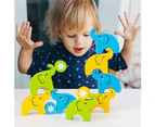 Kids Elephant Building Blocks Balance Stacking Game Early Educational Puzzle Toy