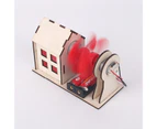 Wind Powers Station Experiments Kit Puzzle Teaching Wooden DIY Assemble Physics Education Toys for Circuit Experiments