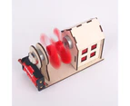 Wind Powers Station Experiments Kit Puzzle Teaching Wooden DIY Assemble Physics Education Toys for Circuit Experiments