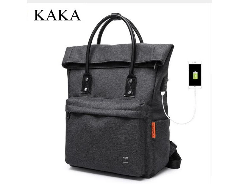 KAKA Men Backpacks bag USB Charging Laptop Bag Male Waterproof  Large School shoulder bag Backpack Men Mochila for teenagers