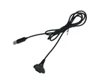 Charging Cable Quick Charge Stable Output 150CM USB Gamepad Charger Cable for Xbox 360 Wireless Controller - Black
