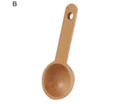 Coffee Spoon Easy Clean Labor-saving Wooden Versatile Salt Powder Seasoning Spoon Kitchenware Supplies