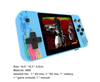 G3 Game Console High Resolution Long Standby Time Ergonomic Nostalgic AV Output Handheld Gaming Player for Kids-Blue Single Style