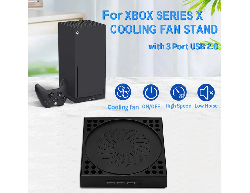 Cooling Fan Base Vertical Mute Console Cooler Dock Upright Bracket Game Accessories for Xbox Series X