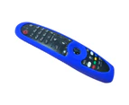 Protective Case Waterproof Scratch Resistant Half Coverage Silicone Remote Control Cover for LG AN-MR600/AN-MR650/AN-MR18BA - Blue