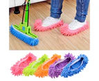 2Pcs/10Pcs Bathroom Kitchen Cleaner Mop Fuzzy Slipper Floor Cleaning Shoe Cover-Green