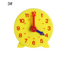 10cm Two Pointer Clock Model Kid Child Toy Early Education Learning Aids Toy 3#