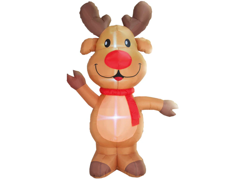 Stockholm Christmas Lights 2.4M LED Inflatable Cute Reindeer Christmas Decoration