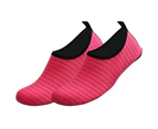 Unisex Quick-Drying Outdoor Sport Diving Swimming Yoga Beach Barefoot Shoes-Rose Red 38-39