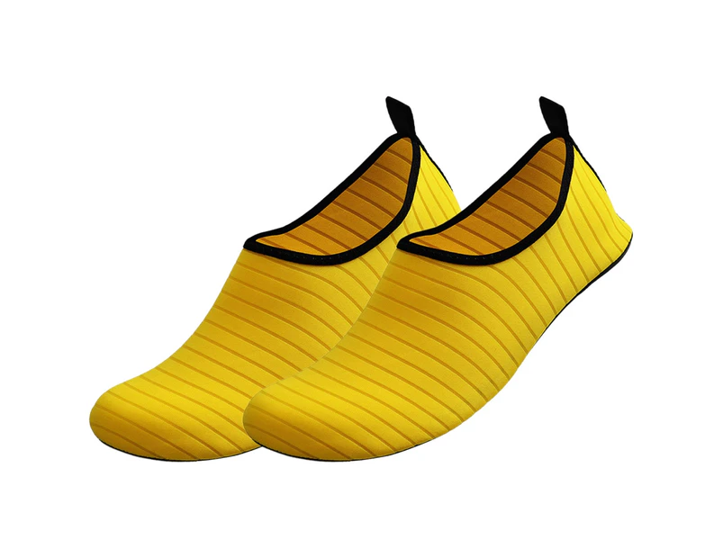 Unisex Quick-Drying Outdoor Sport Diving Swimming Yoga Beach Barefoot Shoes-Yellow 36-37